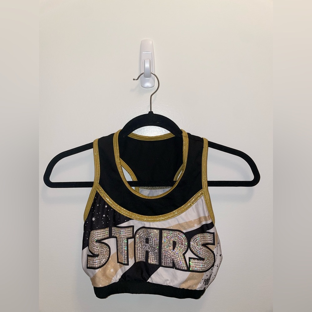 WCSS Black & Gold Sublimated Bra Top💫